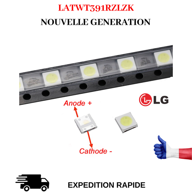 SMD DEL diode pour réparation LG 47LB650V TV LCD rétroéclairage Bande SMD DEL diode pour réparation LG 47LB650V TV LCD rétroéclairage Bande